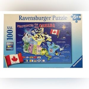 Ravensburger 100 Piece Puzzle ages 6+ approx 14x19 inches Provences of Canada